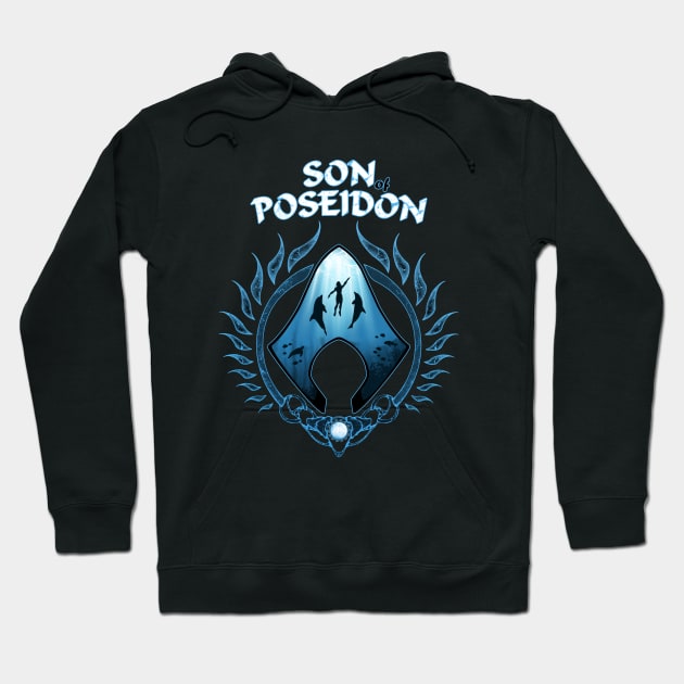 Son of Poseidon Hoodie by NicGrayTees